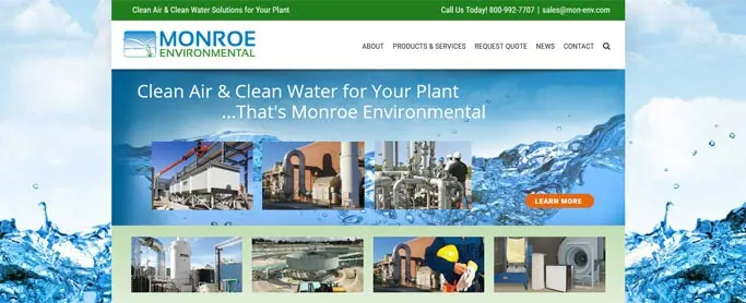 Monroe's redesigned website