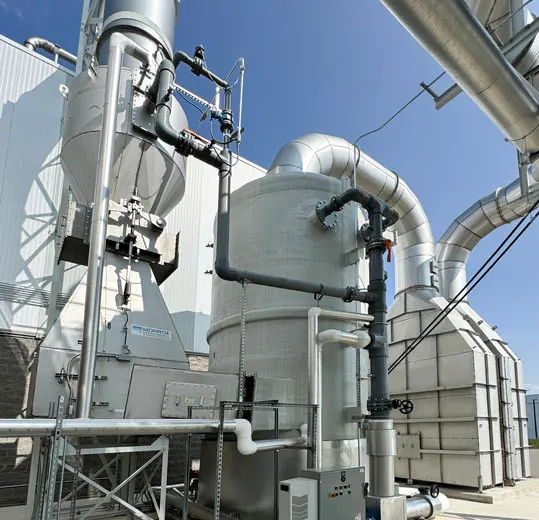 Multi-Stage Scrubbing System with Quench Tower