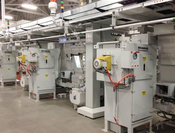 Spiral Tube Mist Collectors for machining exhaust Spiral Tube Mist Collectors in automotive plant