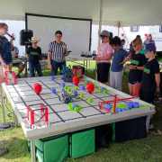 Robotics team at Monroe County Fair Tounament