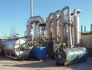Monroe Stainless Steel Incinerator Exhaust Multi-Stage Scrubbing System Monroe Stainless Steel Incinerator Exhaust Multi-Stage Scrubbing System