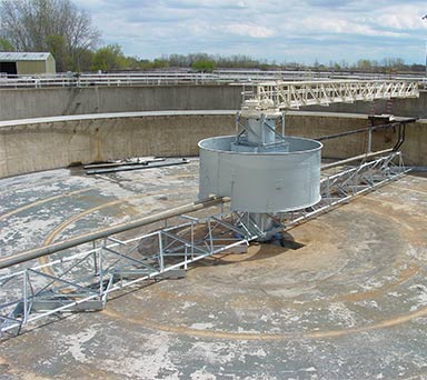 Secondary Clarifier after rebuild Secondary Clarifier after rebuild