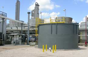 Solids Contact Clarifier Treats Raw Water for Midstream Oil & Gas Facility