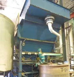 Vertical Clarifier for plating company before rebuild