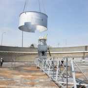 Installation of Secondary Clarifier internals