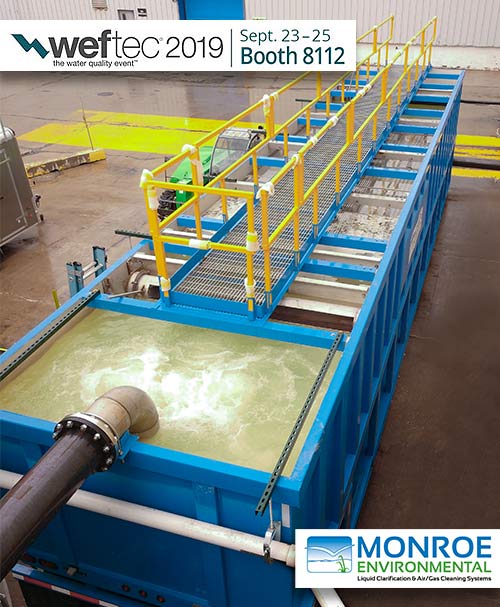 Monroe Environmental will attend Weftec 2019