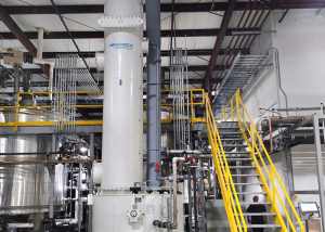 3000 CFM packed bed wet scrubber