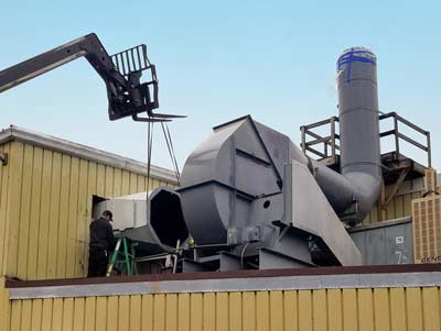 Wet Scrubber rebuild for chrome plating plant